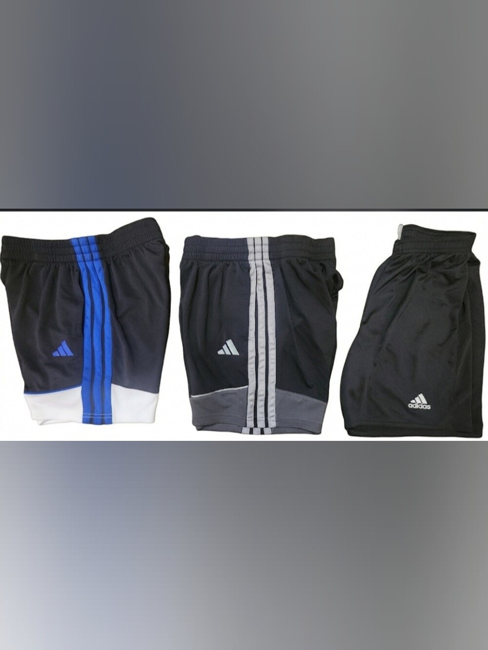 Adidas Boys Size Large 14/16 Athletic Shorts Lot of 3